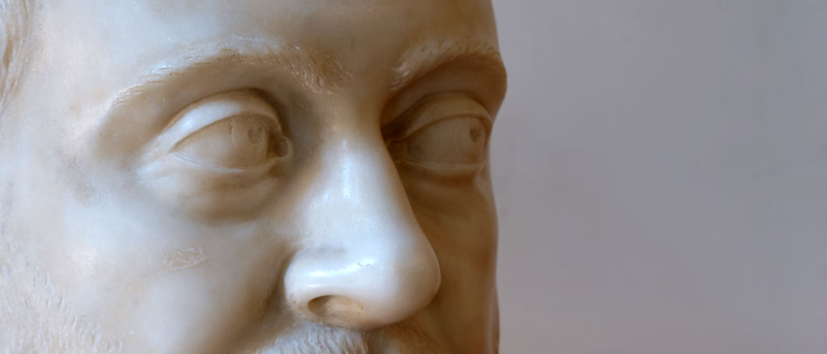 Busto di Onorato IV, particolare